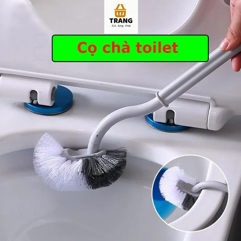Cọ chà toilet, Bàn chải cọ toilet cán dài siêu sạch, Chổi chà rửa bồn cầu nhà vệ sinh bền đẹp
