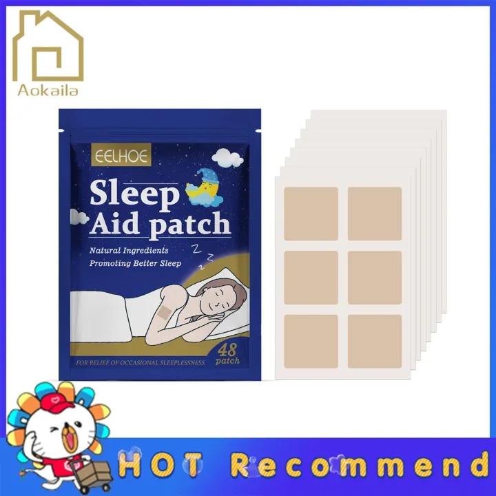 48pcs EELHOE Sleep Aid Patch perawatan bantu tidur Natural Sleepy Aid Patch Mengatasi Insomnia Susah Tidur Gangguan Tidur Malam Sulit Tidur Paling Ampuh Insomia Eye