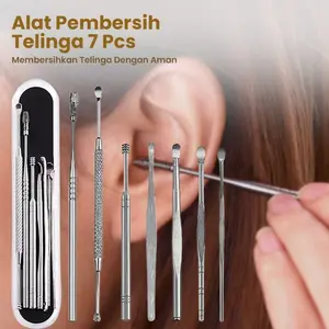Pembersih Telinga Korek Kuping Ear Wax Picker 7 PCS korek kuping telinga
