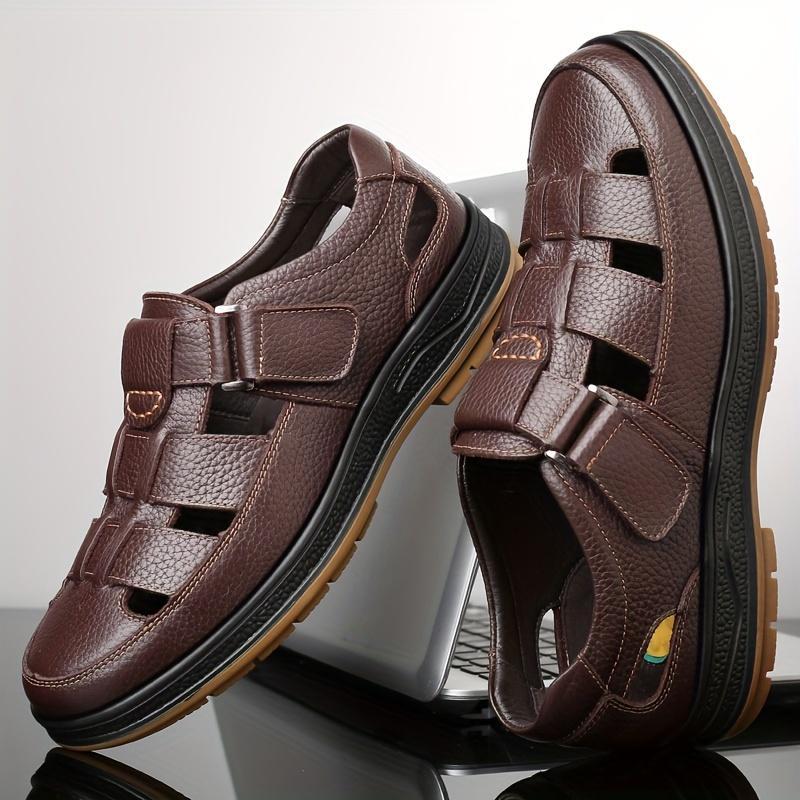 Product Introduction of Men's Premium Leisure Footwear - Breathable & Flexible Closure, Non-Slip Comfortable Sole for Driving, Walking, Business & Daily Use - Elegant Brown men  shoes Boy Flat 26