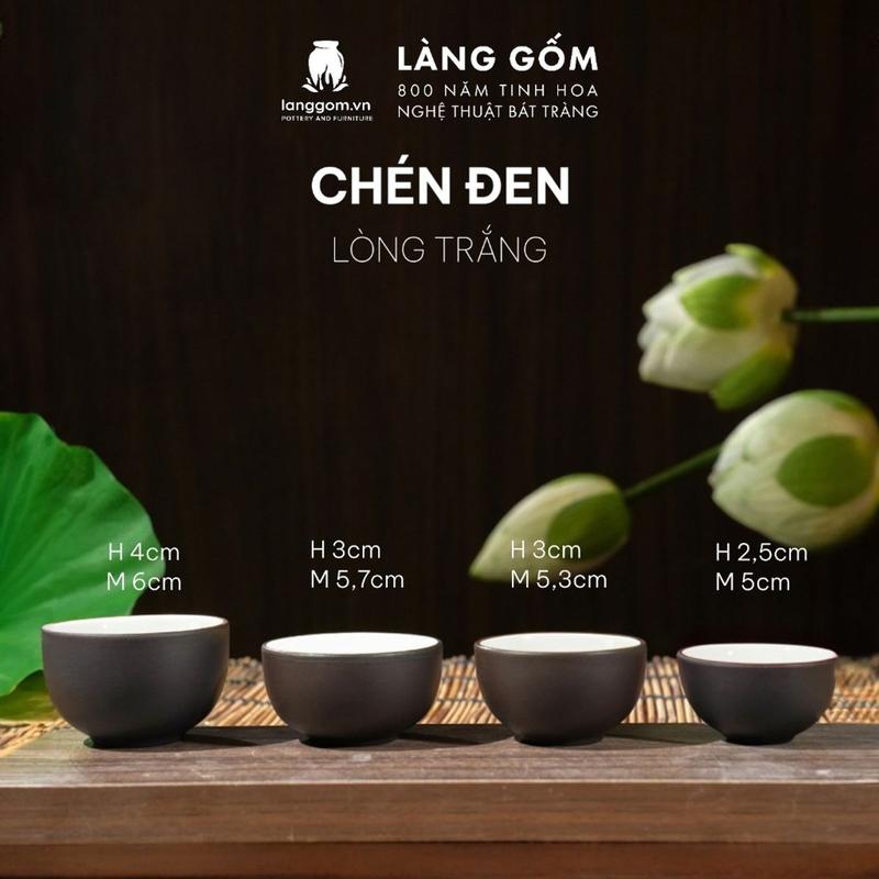 Chén uống trà đất nung tử sa kiểu gốc cây ( chén lẻ ) - Gốm sứ Bát Tràng cao cấp - LÀNG GỐM 2