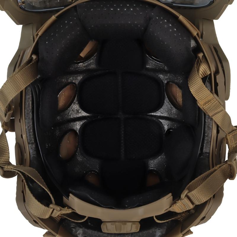 Product Introduction of A fast full helmet with removable goggles mask - full protection version, CS bulletproof helmet, adjustable helmet 26