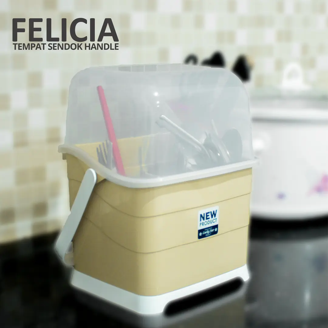 TEMPAT SENDOK FELICIA JUMBO / TEMPAT SENDOK DAN GARPU JUMBO - oneso Plastik