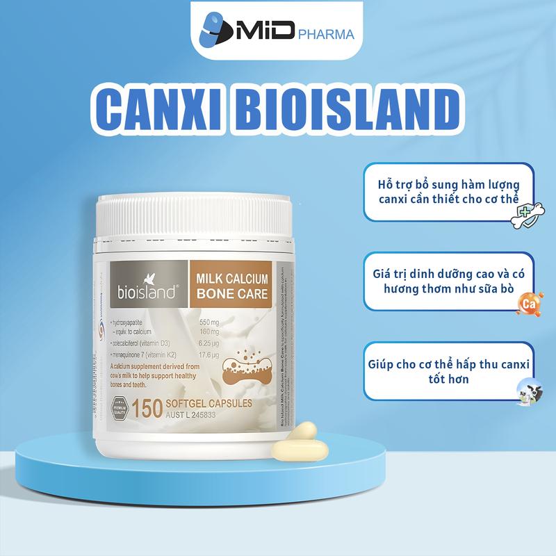 Vitamin Canxi Hữu Cơ BioIsland Bone Care Bổ Sung Canxi Cho Mẹ Bầu