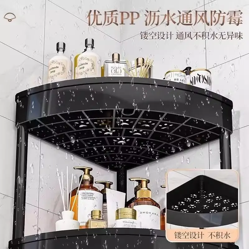 Giá Để Đồ Trong Phòng Tắm, Kệ Góc Sàn, Nhiều Tầng, Cho Phòng Vệ Sinh Và Nhà Vệ Sinh, Người Sắp Xếp Hình Tam Giác Khe Hở, Kệ Nhà Bếp 1