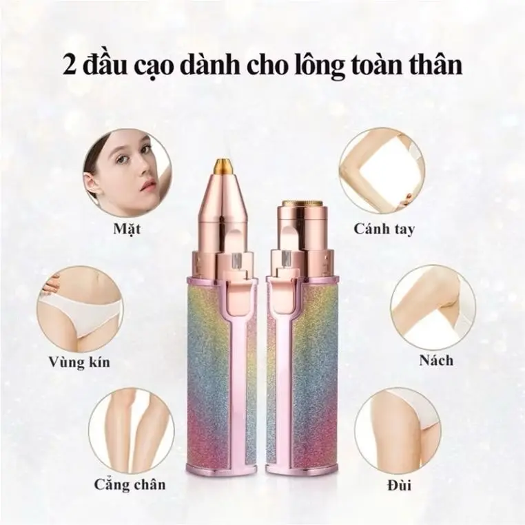 Máy Tỉa Lông Thẩm Mỹ Cao Cấp Cho Phái Đẹp - Bút Tỉa Lông Mày Women Nữ 2
