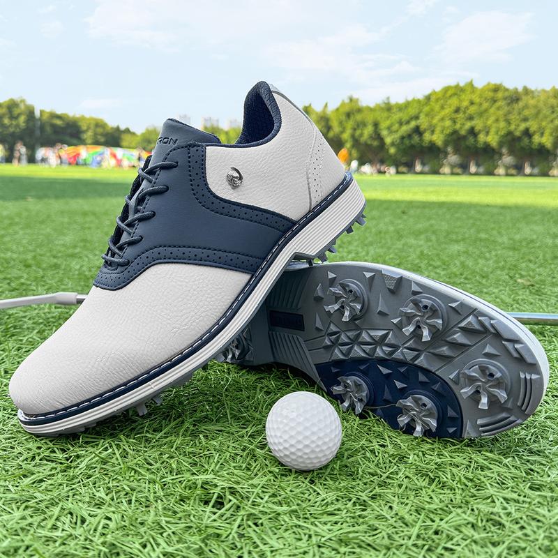 Product Introduction of Professional Golf Shoes Men Spikes Golf Sneakers Outdoor Walking Footwears Non-slip Grass Golf Training Shoes 7