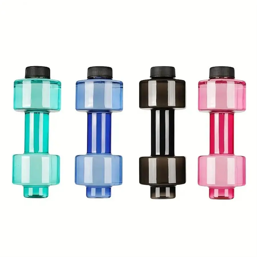 550ML Water Weight Dumbbell Cup, 1 Count Portable Fitness Water Bottle, Home Gym Barbell Water Cup for Women & Men