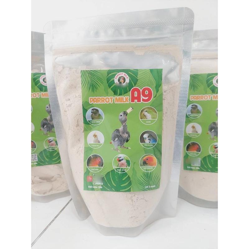 Bột Vẹt Ngực Hồng Parrot Milk A9 Bột Vẹt Cockatiel Non Bột Cho Vẹt Love Bird Mới Nở Chim Non Đút Vẹt Sunconure