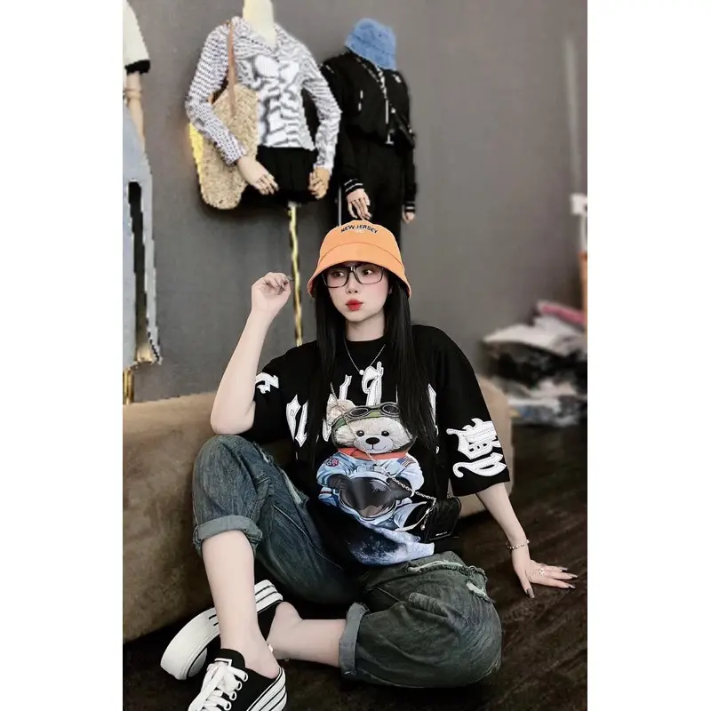 Áo thun nữ Bigsize Gấu phi hành gia (60-100Kg) Women Top