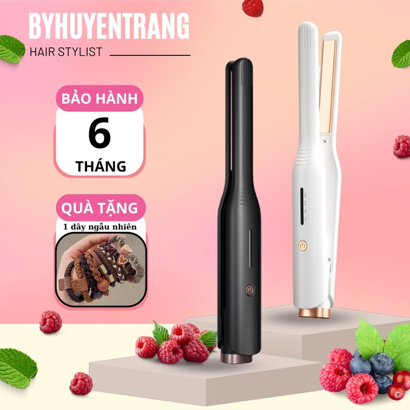 Máy uốn tóc nam mini 2in1, máy duỗi tóc tạo kiểu, 13mm, cả nam và nữ, chất lượng cao