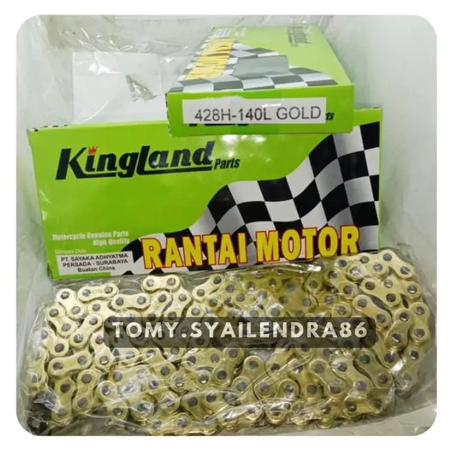 Rantai Motor Ukuran 428H - 100 104 106 108 110 112 128 140L tebal original mahkota kingland