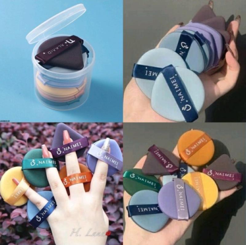 SET 7 bông mút tròn Đánh Phấn Trang Điểm