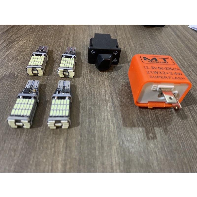 Combo Haza + 4 Bóng T15 chớp nháy Gắn Wave A 50 100 110 Wiiner blade rsx 110 Rs100 và nhiều dòng xe Xi Nhan Đèn