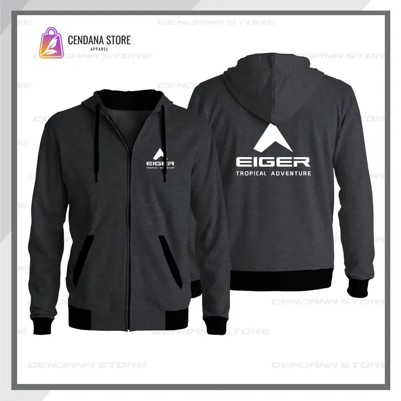 Jaket Gunung Sweater Eiger Adventure Pakaian Katun Fleece 1