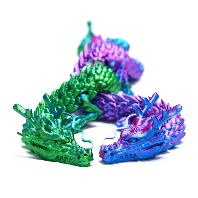 Product Introduction of [XKQ]3D Printed Chinese Dragon Full Body Joints Movable Home Furnishing Decoration Ornament Worth Collecting Creative Toys 19