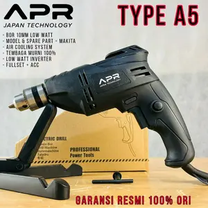 Bor listrik 10mm APR JAPAN type A5 LOW WATT FULL FITUR besi beton kayu sekrup semua bisa