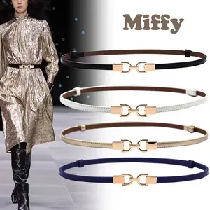 Ikat Pinggang Gamis Adjustable Untuk Wanita / Tali Pinggang Thin Belt PU Leather Fashion Trendy