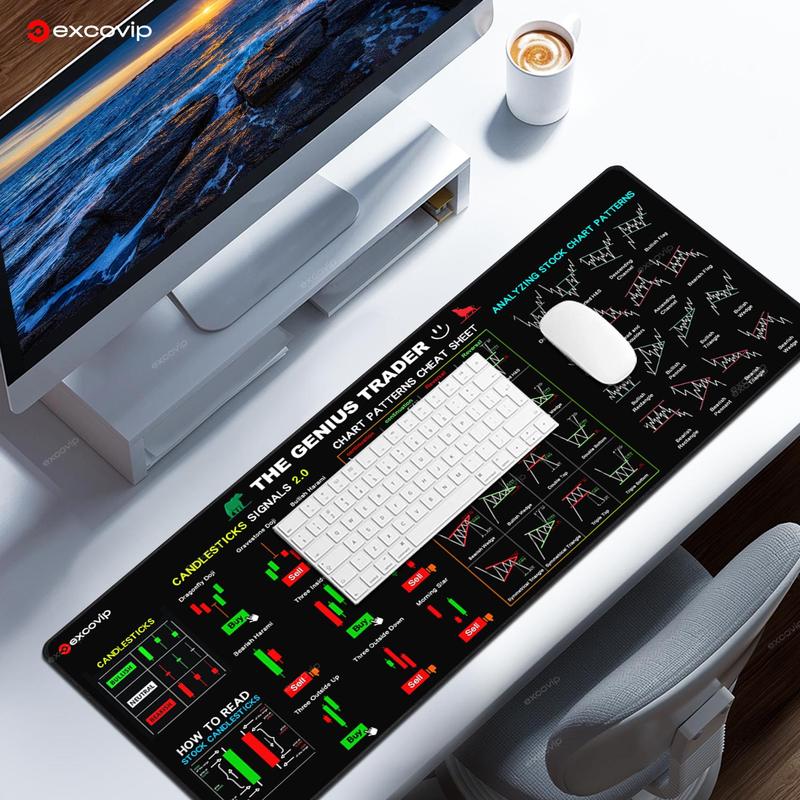 Product Introduction of EXCOVIP Creative Design Mouse Pad, Rectangle Gaming Mouse Pad, Non-slip Mouse Pad, Office Desk Keyboard Mouse Mat for Home Office Game Room 6