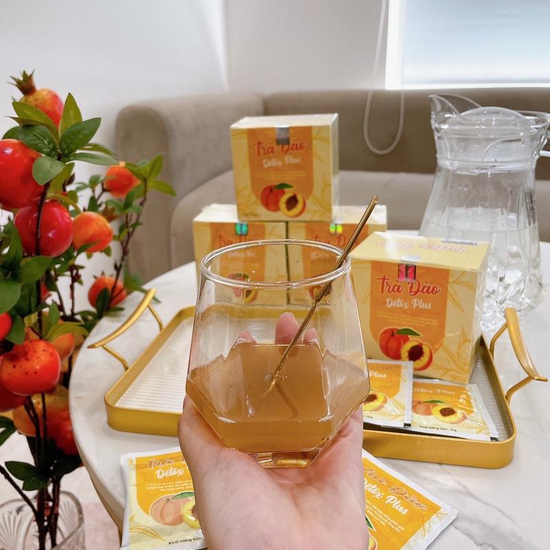  5 ly Trà đào detox plus 