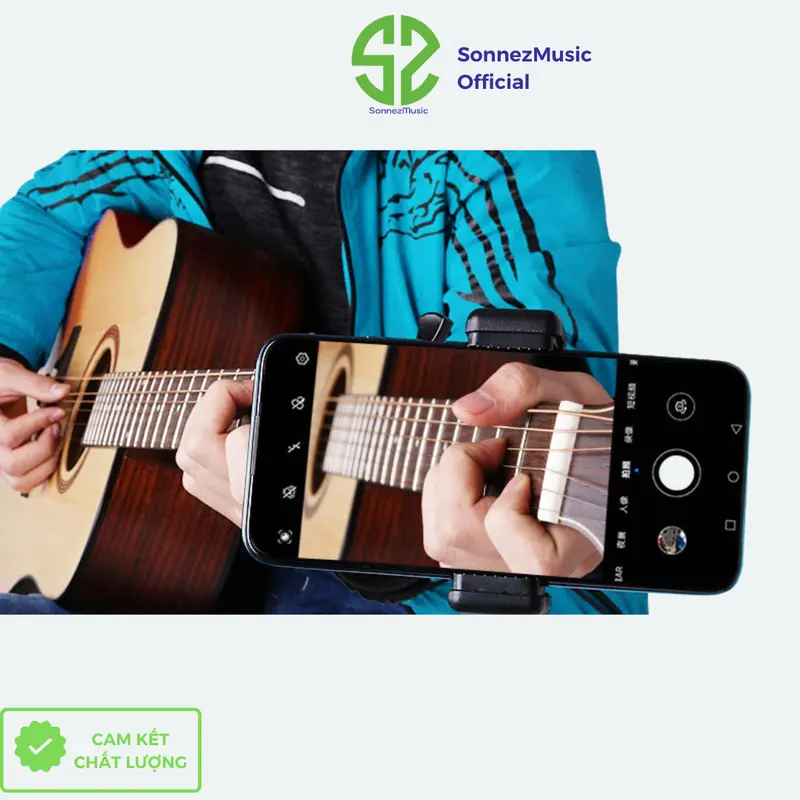 Giá điện thoại, kẹp điện thoại livestream quay video guitar - Sonnezmusic 5