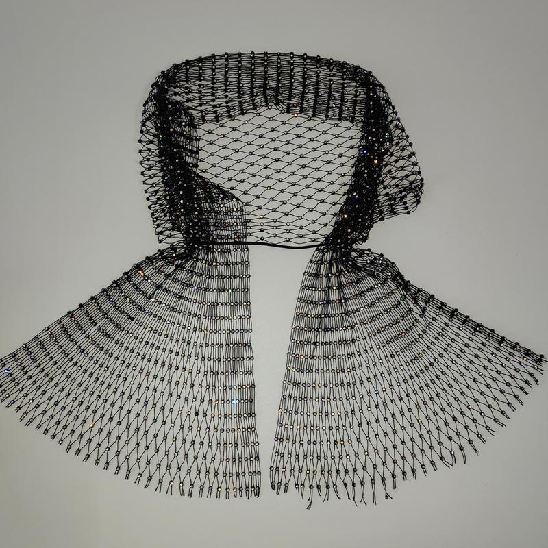 Product Introduction of Fishnet Head Wrap - Edgy Hair Net for Festivals/Parties, Stretchy & Breathable (Boho Rave Style) 5