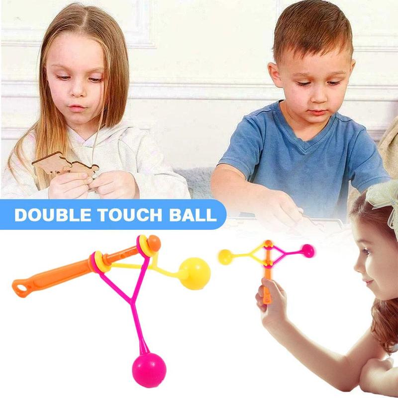 Product Introduction of Traditional Nostalgic Double Touch Ball Hand Rocking Touch Ball Hammer Small Plastic Toy V1F3 31