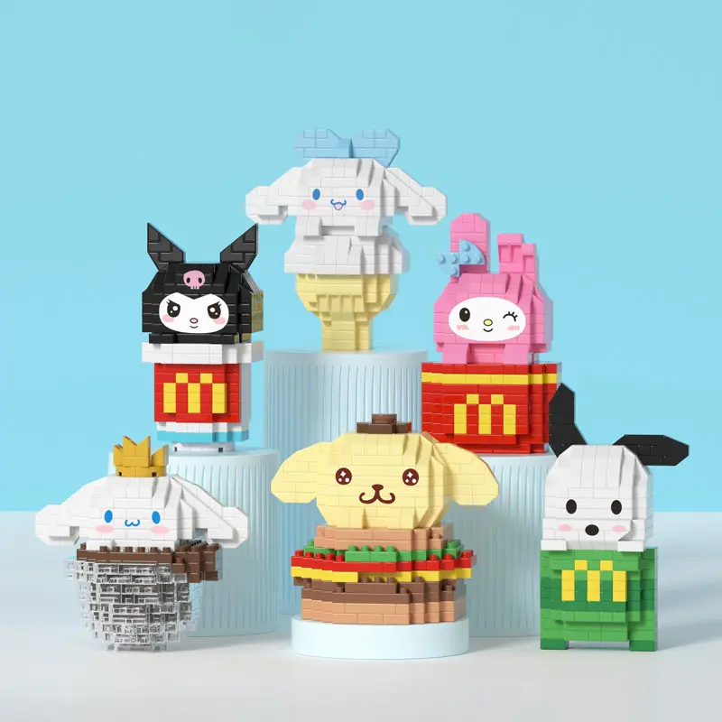 MKSM Nano Block Sanrio Camilan Musim Panas Kotak Balok Susun Mainan Anak Edukasi DIY 3DPuzzle Toys 0