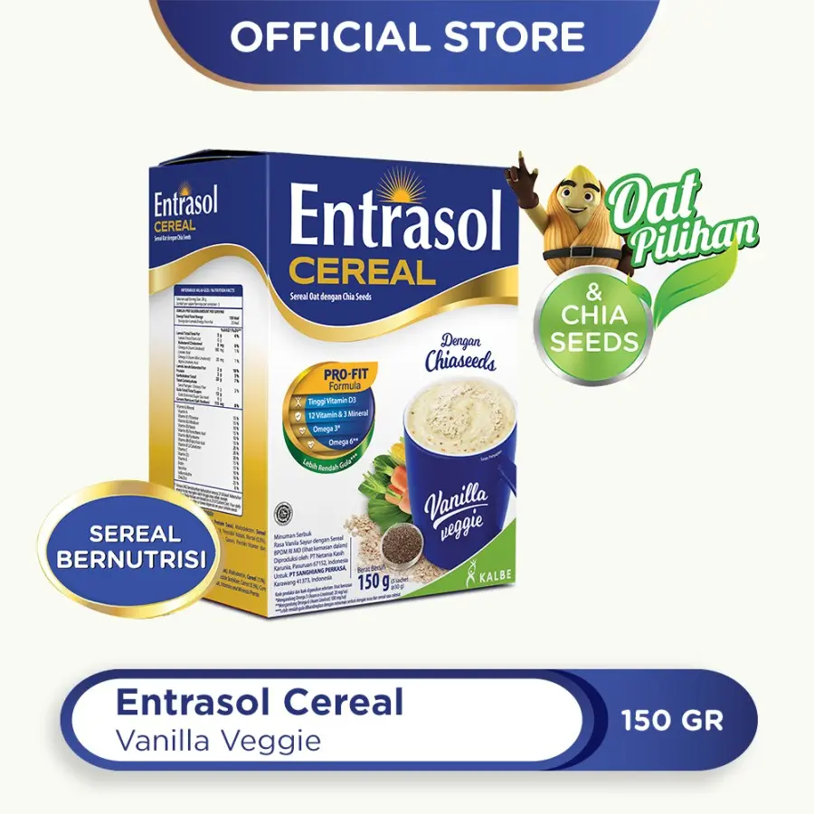 ENTRASOL CEREAL VANILLA / CHOCOLATE (5 Sachet @30gr)