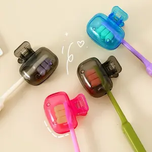 Penutup Kepala Sikat Gigi Portable Pelindung Sikat Gigi Model Jepitan Transparan / Cover Sikat Gigi Tutup Toothbrush Cap Travel Serbaguna SH G16