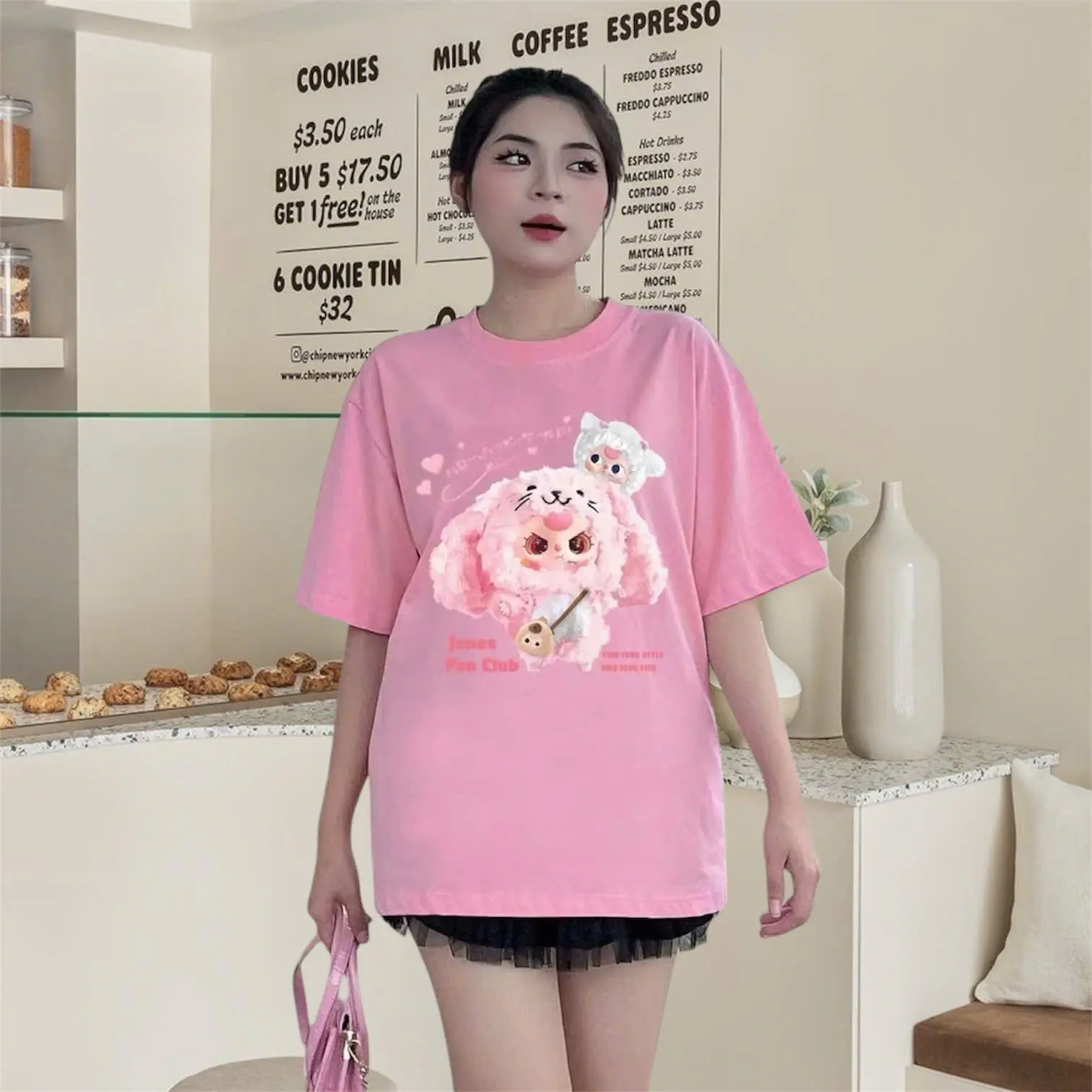 [HOT] ÁO THUN NAM NỮ BABYTHREE [MS_61] TEE.RAX - Áo Phông Unisex Form Rộng (29~80kg) Top Women Sò Voan Kem