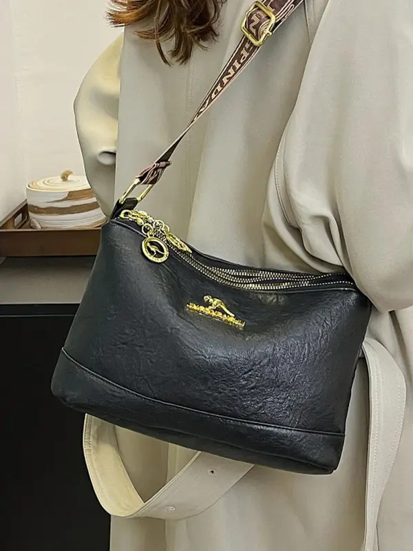 Women's Fashionable Temperament Shoulder Bag, Simple and Atmospheric Trend Versatile Crossbody Bag for Work, School, Daily Commuting, Shopping, Dating 5