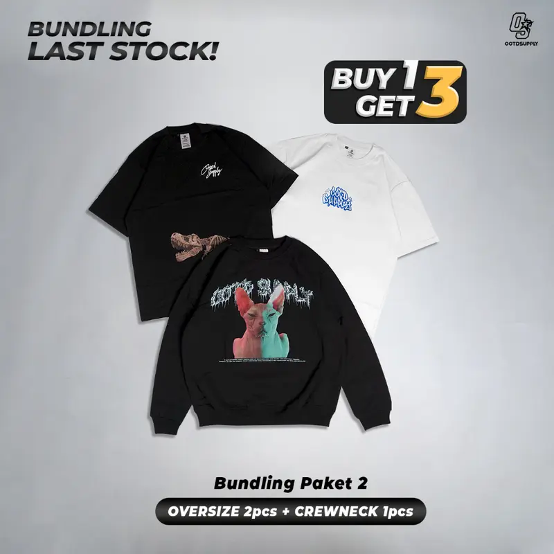 OOTDSUPPLY Bundling Last Stock Pack | Buy 1 Get 3 More | Limited Item Unisex | Free Sticker 5