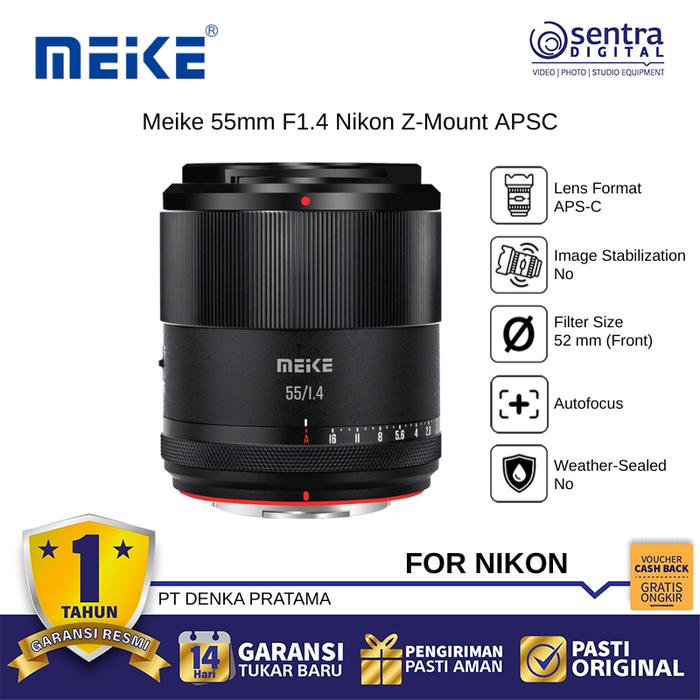 Gambar Meike APS-C 55mm F1.4 For Nikon Z-Mount dari Sentra Digital Kota Surabaya Tokopedia