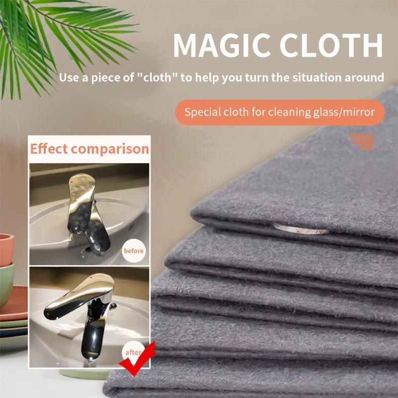 Kain pembersih ajaib mikrofiber boleh guna semula, kain pembersih kaca, tiada kesan, untuk tingkap dapur dan kereta, 1 keping 3