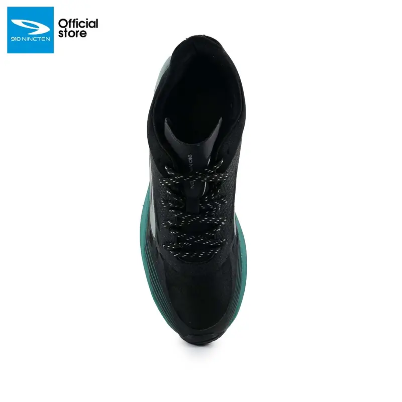 910 Nineten Haze Vision 1.0 Sepatu Lari - Hitam/Abu/Hijau Hydro 3