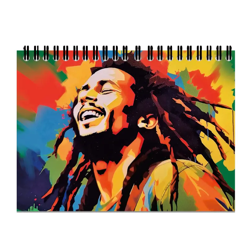 2025 Bob Marley Famous Singer Cover Calendar Desk Calendar