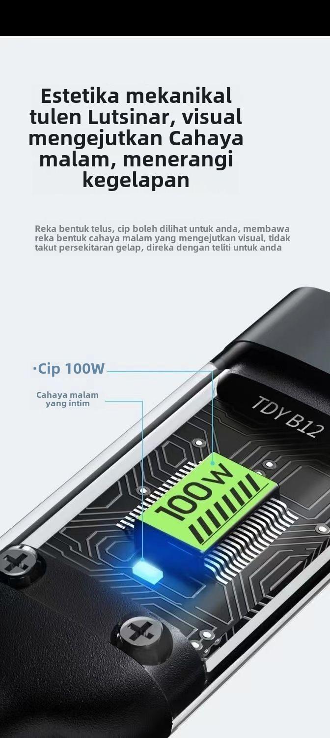 Product Introduction of [COD]Super 100W 3 in 1 Type-C Charging Cable for Huawei Oppo Vivo Charge - Phone 4