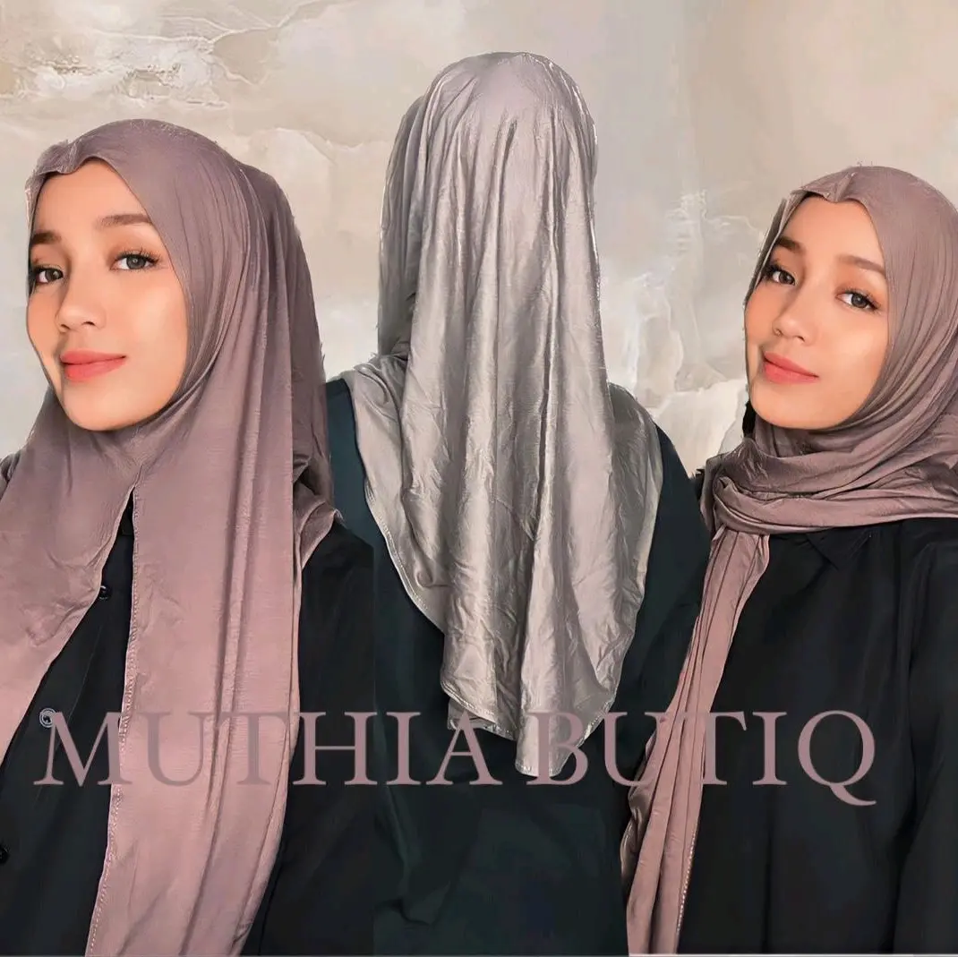 Hijab Segitiga Oval Bahan Kaos Rayon Super Premium.