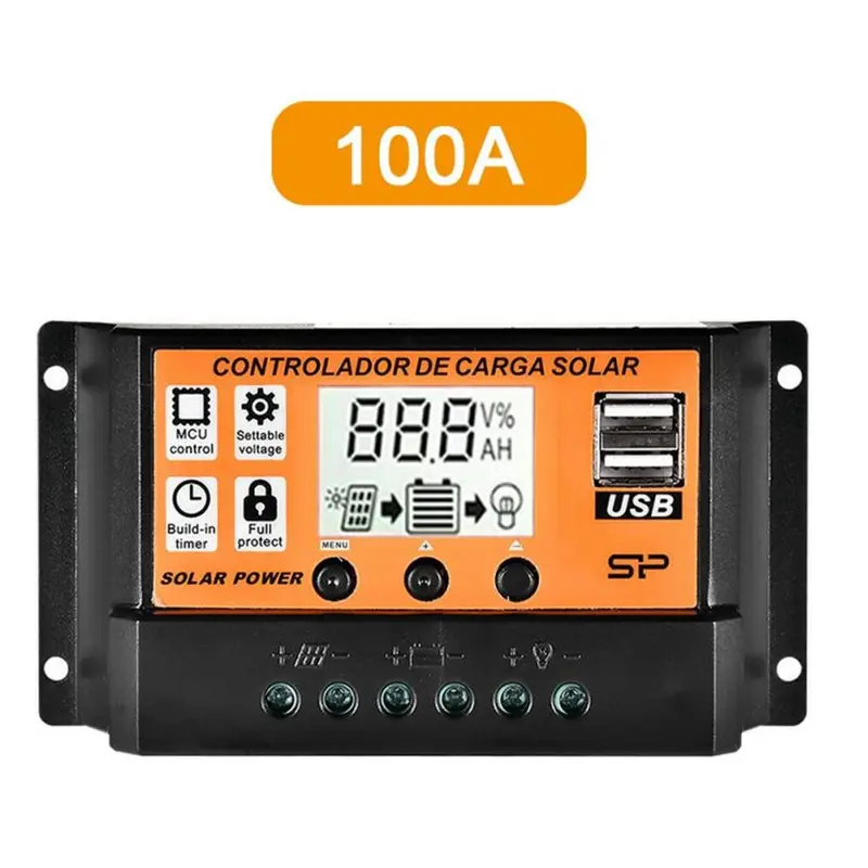 Bộ điều chỉnh bảng điều khiển năng lượng mặt trời MPPT, Bộ điều khiển sạc, Tự động theo dõi tiêu điểm, 12 / 24V 6