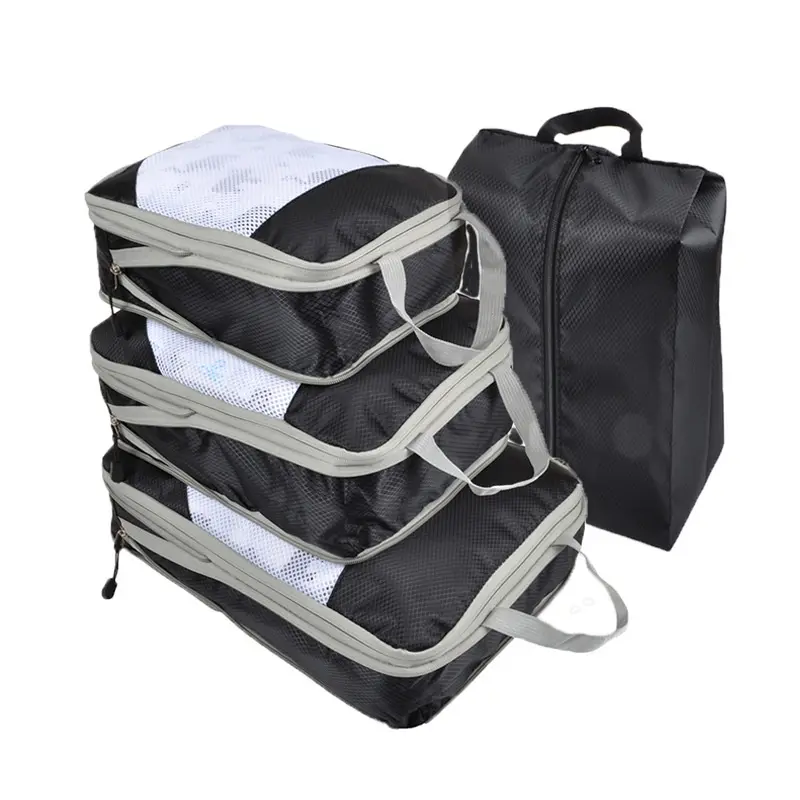 Compression Packing Cubes Set 4pcsTravel Storage Bag Portabl - TikTok ...