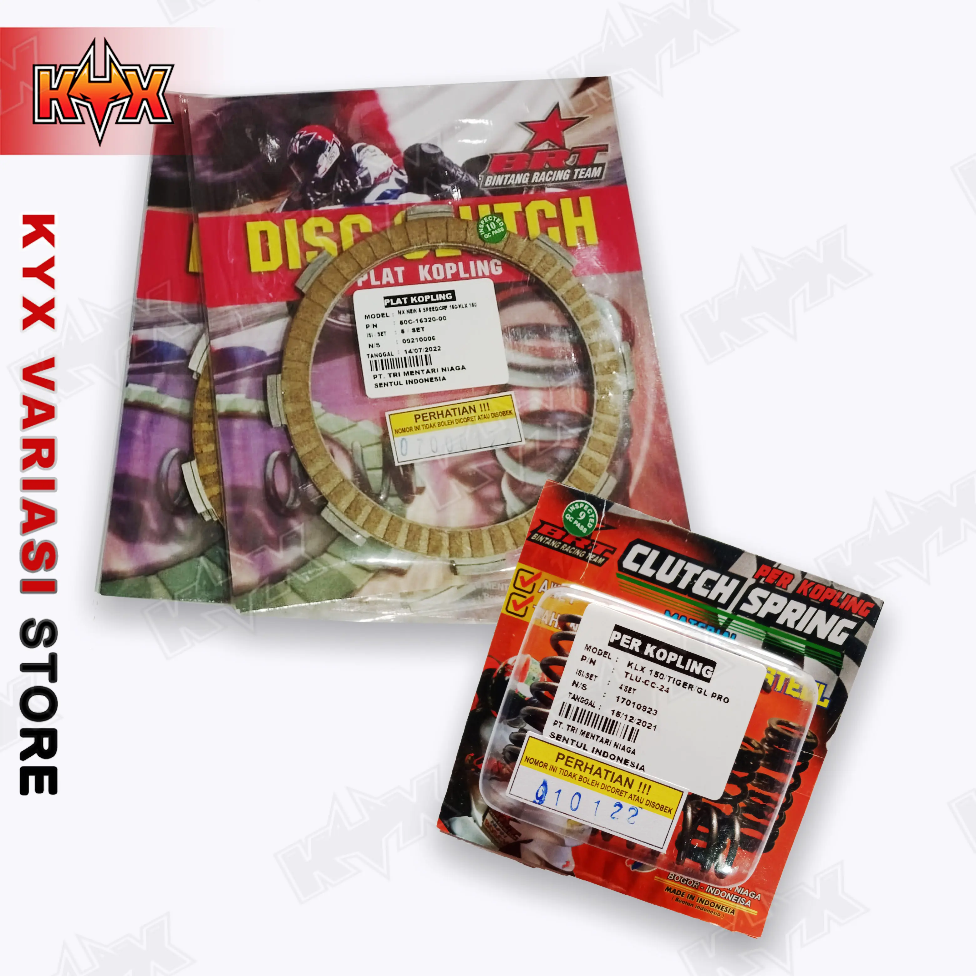 KAMPAS KOPLING MOTOR MERK BRT CRF 150 KLX DTRACKER 150 NEW MEGAPRO Asli Kendaraan Speed