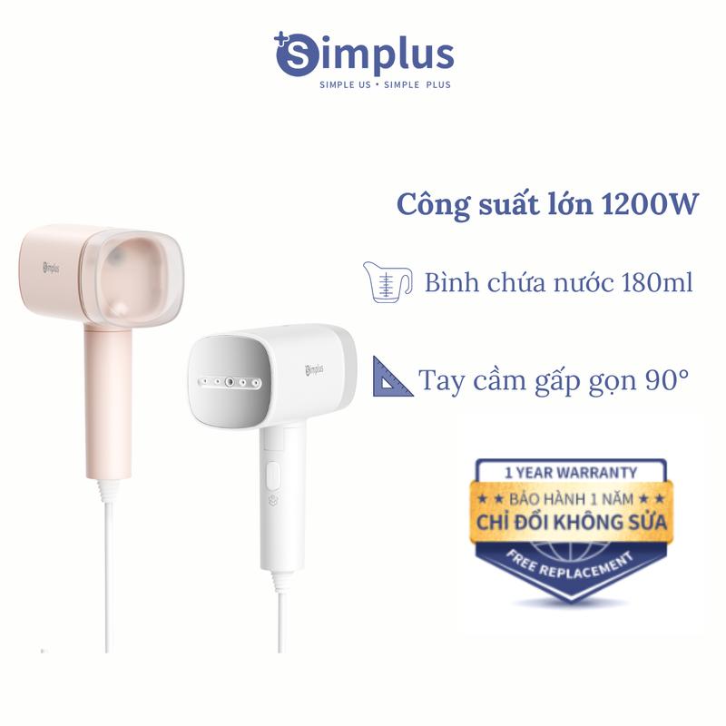 SP01 Bàn ủi hơi nước cầm tay Simplus GTJH020, Công suất 1200W, Bình chứa nước 180ml, Gấp gọn tiện lợi Bảo hành 1 năm chỉ đổi không sửa