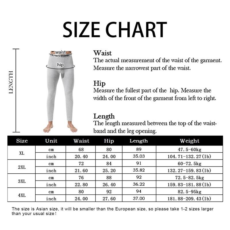 Product Introduction of Men Thermal Underwear Skin-Friendly Winter Warm Long Johns Men'S Soft Elastic Large Size Leggings Comfortable Tights 3