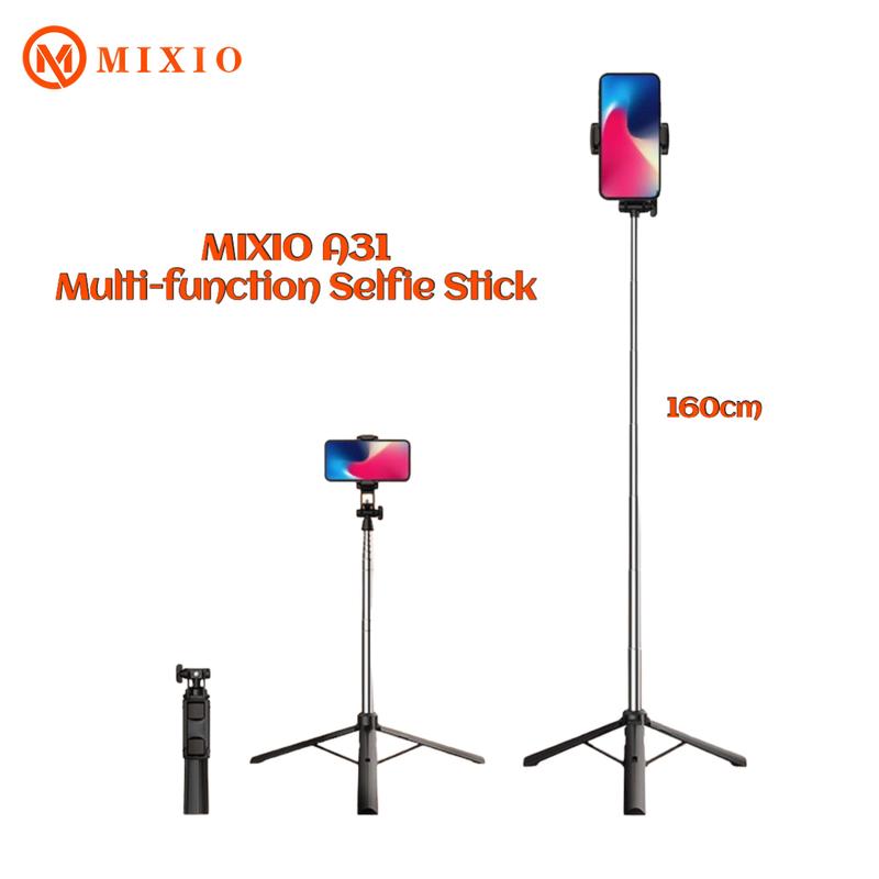 MIXIO A31 Tongsis Remote Bluetooth Wireless Selfie Stick Tripod - 160cm MIXIO A31 Tongsis Remote Bluetooth Wireless Selfie Stick Tripod - 160cm