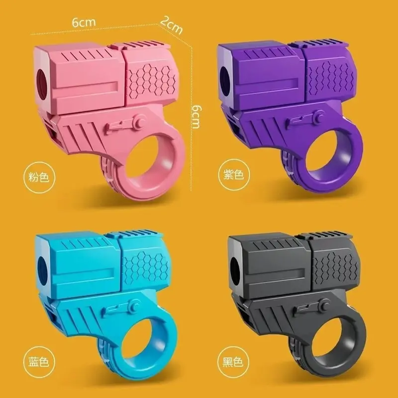 ngón tay mini giải nén vòng xoay khởi động có thể khởi động vỏ ném đồ chơi móc khóa mới lạ 5