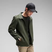 Gambar Jaket JB Jasket Danball Zip Green Army Cotton Poly Slim Fit dengan Talenta tinggi 175cm dan Berat 60kg ukuran M - Black, S dari JB Stay Classy Kab. Banyumas 4 Tokopedia