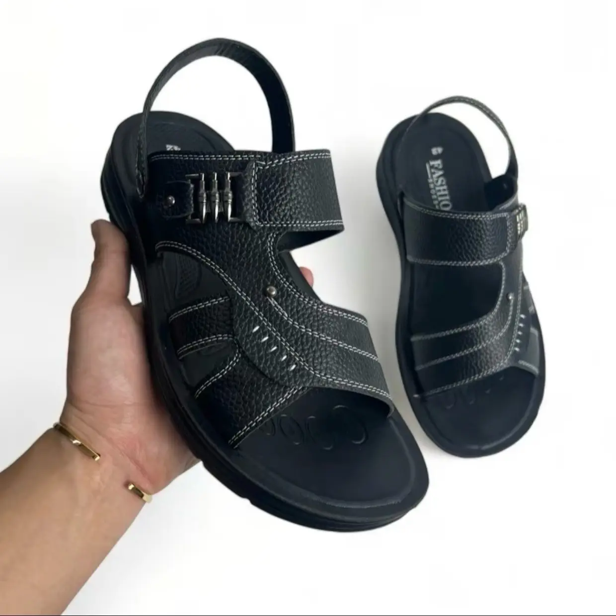 Dép Quai Hậu Có Hoạ Tiết Cao Cấp đế bằng cao su , size 38-43