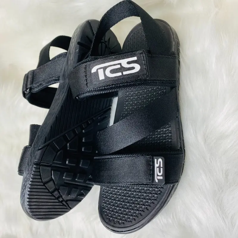 Dép Sandal TCS Hàng Xưởng Nam Nữ Chống Trượt Đế Cao Su Nhân Tạo - DéP, Đế Bằng 7