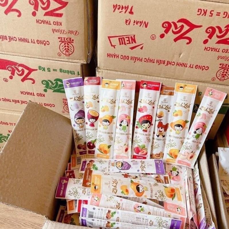 thùng 2kg kẹo thạch zaizai đức hạnh mix đủ vị